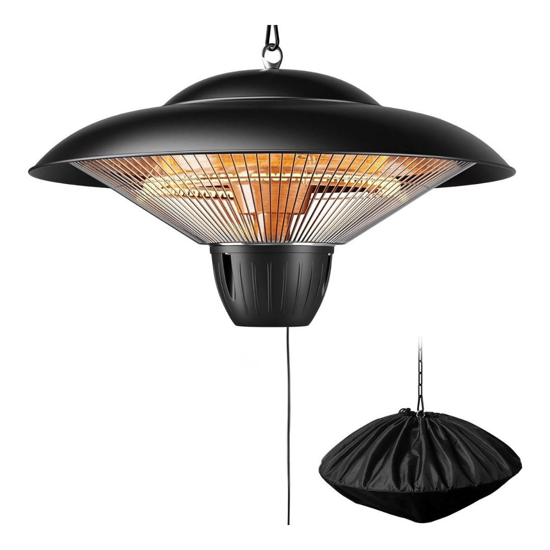 1500W Hanging Infrared Patio Heater with Chains for Outdoor Use