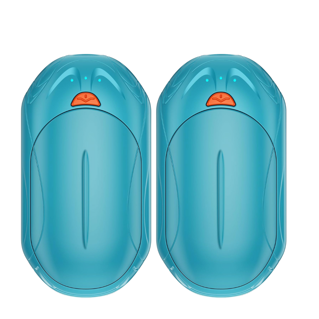 Rechargeable Two-Pack Hand Warmer Set with Adjustable Heat Levels
