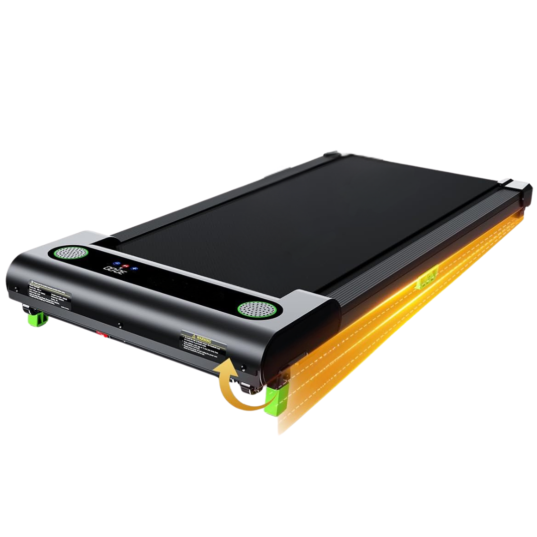 Compact Walking Pad Treadmill with Manual Incline and LED Display
