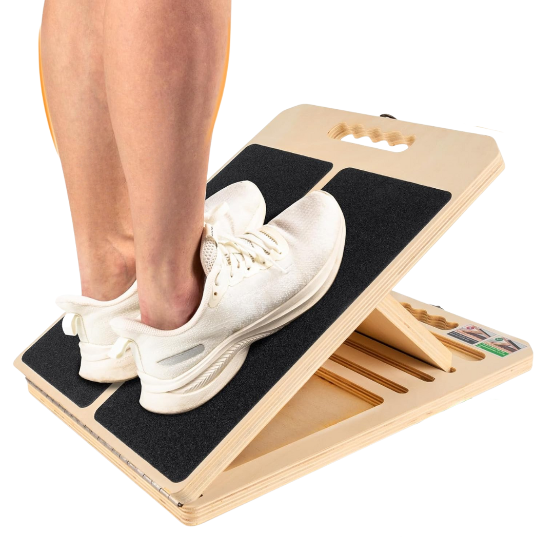 Adjustable Wooden Slant Board with Five Incline Levels