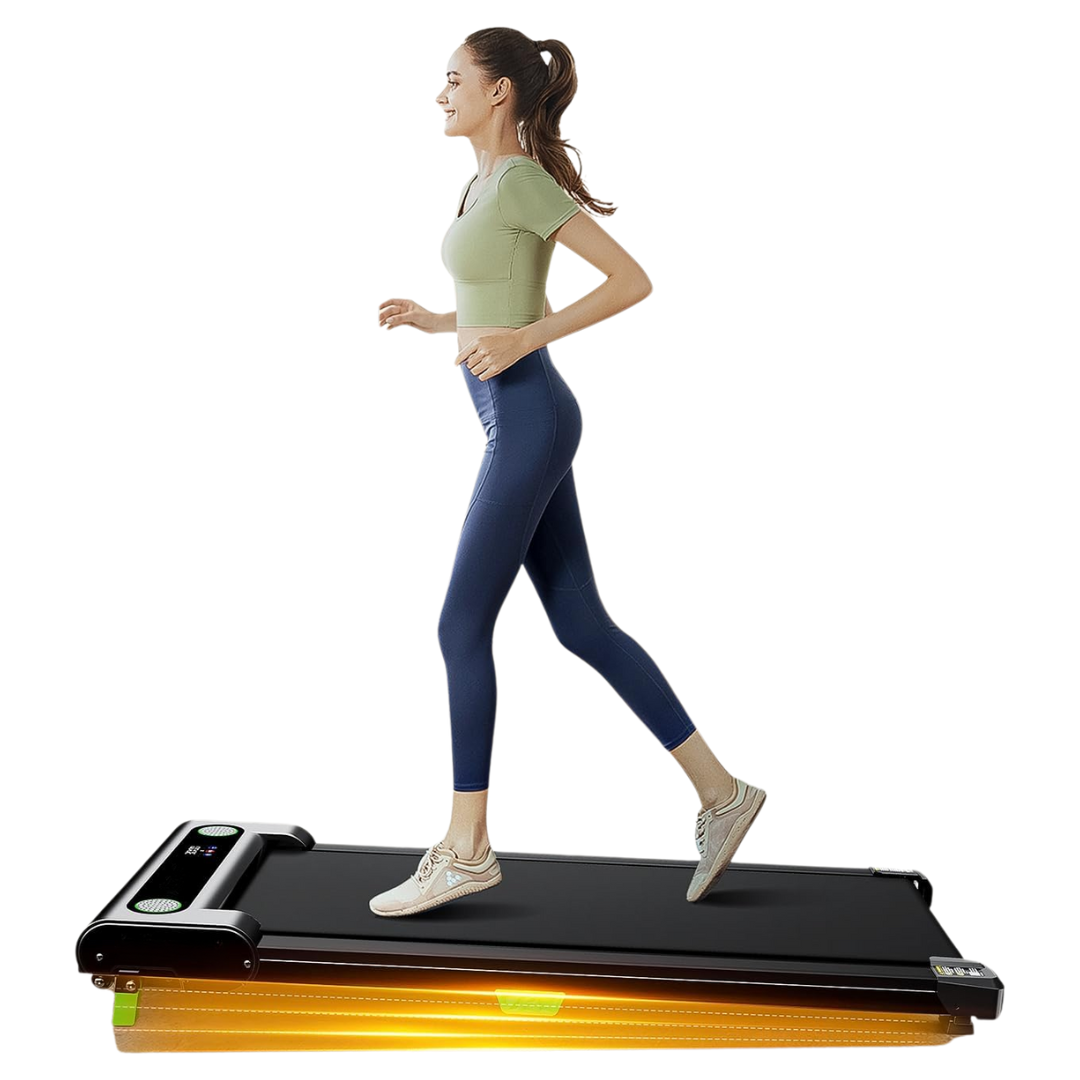 Compact Walking Pad Treadmill with Manual Incline and LED Display