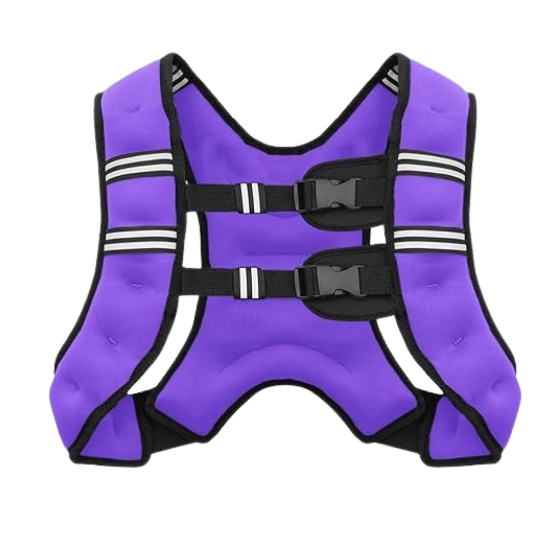 Adjustable Weighted Training Vest with Reflective Straps