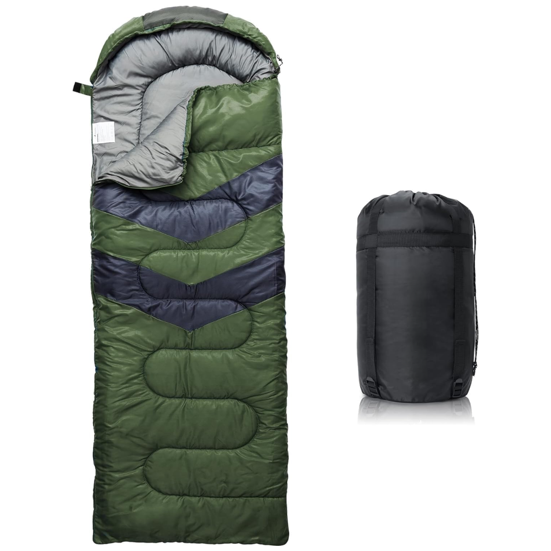 All-Season Sleeping Bag with Compression Sack