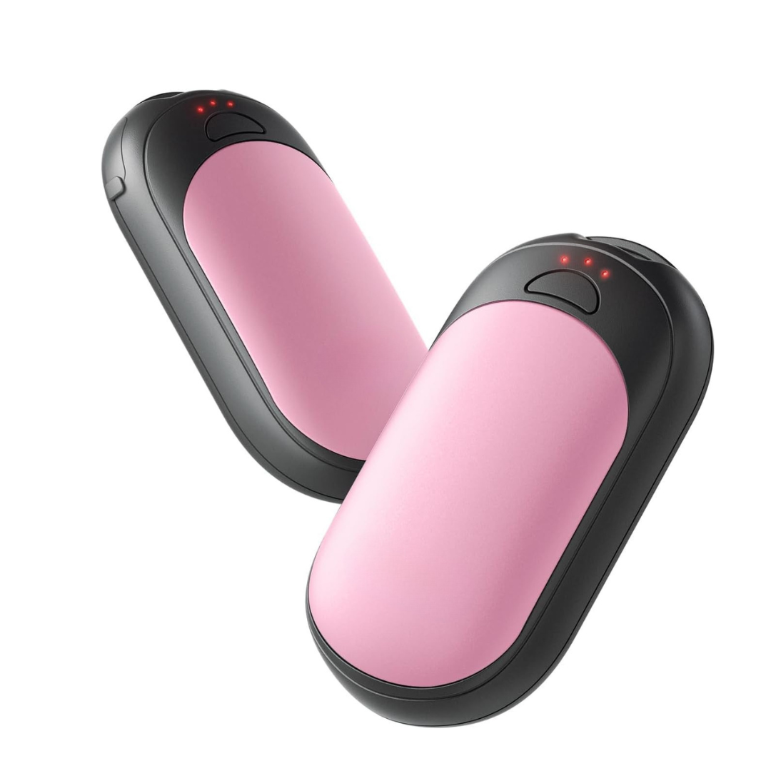 Rechargeable Aluminum Hand Warmer 2 Pack, USB-C, 3 Heat Mode