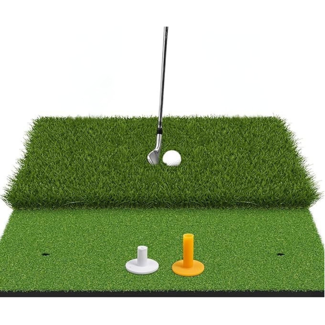 Foldable Heavy-Duty Golf Hitting Mat, Turf with 10 mm EVA Backing