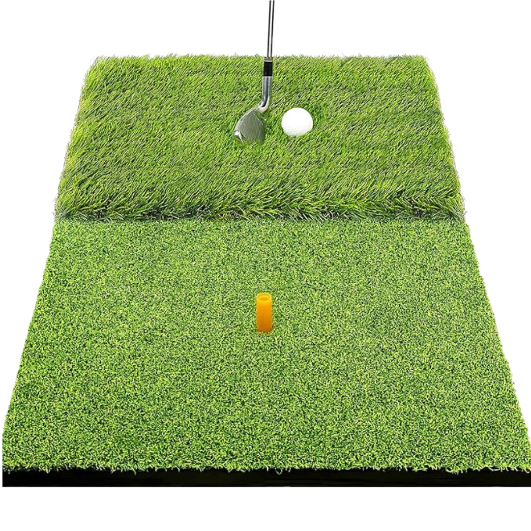 Foldable Heavy-Duty Golf Hitting Mat, Turf with 10 mm EVA Backing
